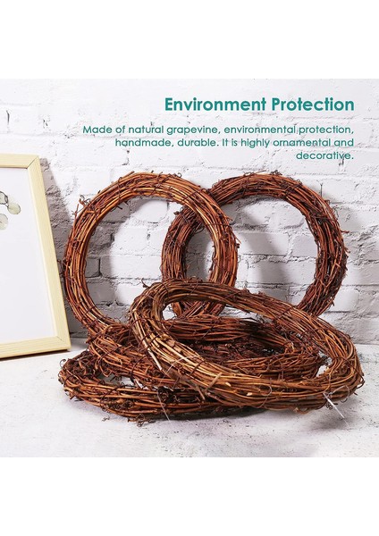 3 Adet Doğal Asma Çelenkler Asma Şube Çelenk Garland, Bahar Asma Çelenkler Dekorasyon Kapı Için Çiftlik Evi Parti Düğün Ev Duvar Asılı Dekorlar (20 Cm) (Yurt Dışından) fiyatları