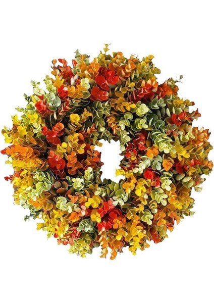 1 Adet, Sonbahar Çelenk Ev Dekorasyon Açık Ön Kapı Sonbahar Çelenk Noel Dekorasyon Çelenk Pencere Restoran Kapı (35 Cm) (Yurt Dışından)