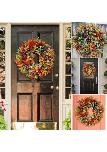 1 Adet, Sonbahar Çelenk Ev Dekorasyon Açık Ön Kapı Sonbahar Çelenk Noel Dekorasyon Çelenk Pencere Restoran Kapı (35 Cm) (Yurt Dışından) fiyatları