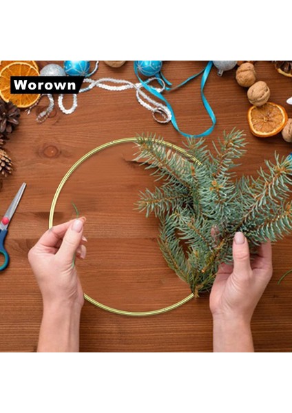 3 Paket 10 cm Metal Çiçek Çember Çelenk Altın Çember Yüzükler Dıy Noel Düğün Çelengi Dream Catcher ve Makrome Duvar Asılı El Sanatları (Altın) (Yurt Dışından) fırsatları