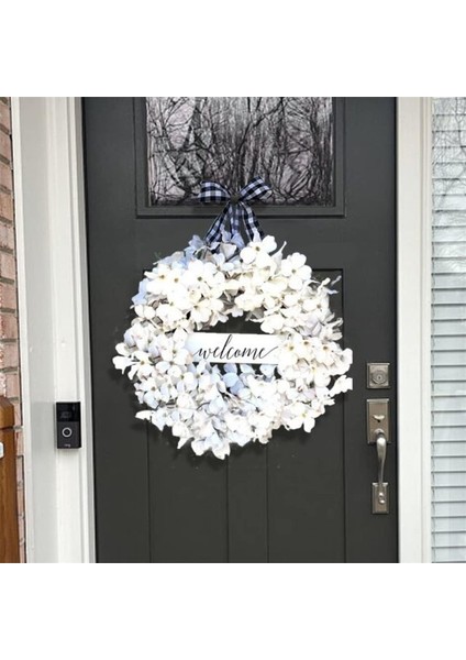 1 Adet, Garland Paskalya Dekor Beyaz Kızılcık Bahar Çelenkler Garland Dekor Ön Kapı Asılı Süsleme Hoş Geldin Yazısı (40 Cm) (Yurt Dışından) fırsatları