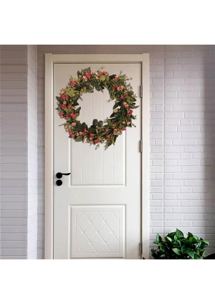 1 Adet, Rattan Yapay Çelenk Duvar Asılı Kolye Mekan Düzeni Prop Garland Pencere Düğün Parti Ön Kapı Dekor Için, Bicolor Çelenk (Koyu, 40 Cm) (Yurt Dışından) fiyatları