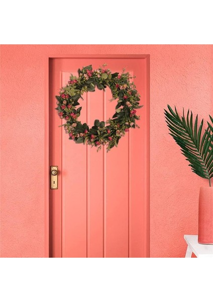 1 Adet, Rattan Yapay Çelenk Duvar Asılı Kolye Mekan Düzeni Prop Garland Pencere Düğün Parti Ön Kapı Dekor Için, Bicolor Çelenk (Koyu, 40 Cm) (Yurt Dışından) fırsatları