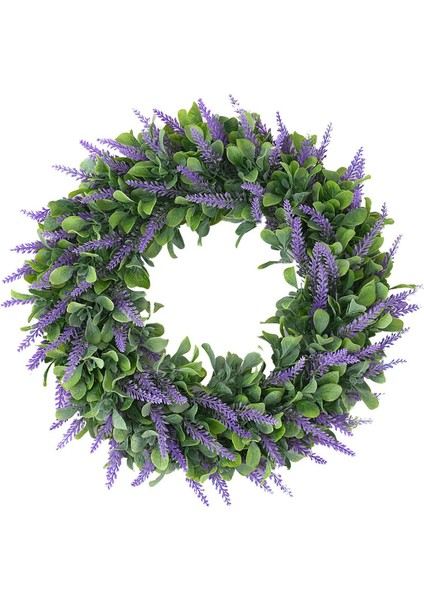 1pc, Yapay Lavanta Çelengi, Dört Mevsim Çelengi Bahçe Dekorasyonu (46 Cm, Mor) (Yurt Dışından)