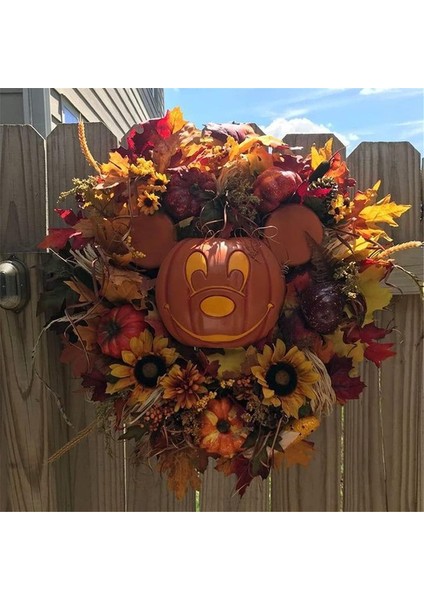 1 Adet, Kabaklar ile Ön Kapı Için Sonbahar Kabak Çelengi Yapay Akçaağaç Ayçiçeği Sonbahar Hasat Tatil Cadılar Bayramı Dekorasyon (Sarı Fare 35 Cm) (Yurt Dışından) fırsatları