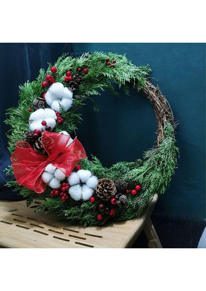 2 Adet 30 cm Büyük Doğal Asma Çelenkleri Asma Dalı Çelengi Paskalya Rattan Paskalya Kapı/duvar Dekoru Için Çelenk El Dokuması Noel Çelengi (30CM) (Yurt Dışından) fiyatları