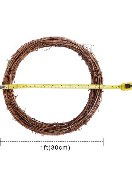 2 Adet 30 cm Büyük Doğal Asma Çelenkleri Asma Dalı Çelengi Paskalya Rattan Paskalya Kapı/duvar Dekoru Için Çelenk El Dokuması Noel Çelengi (30CM) (Yurt Dışından) fırsatları