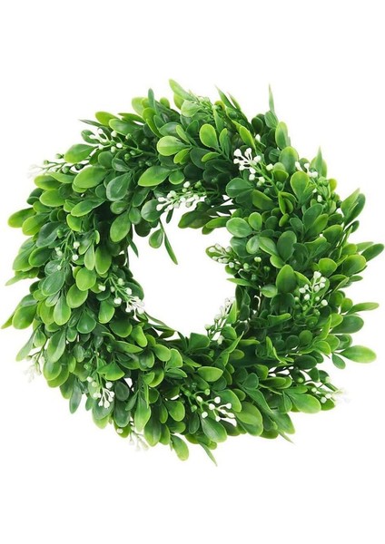 1 Adet, Yapay Bitkiler Çelengi - Dört Mevsim Ön Kapı Süsü, Ihlamur Meyvesi ve Yeşil Yapraklı (30CM, Yeşil) (Yurt Dışından)
