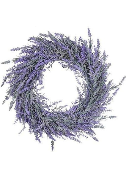 1 Adet, Ön Kapı Için 40 cm Yapay Lavanta Çelenkleri Sahte Mor Lavanta Çiçeği Çelengi Düğün Için Karşılama Kapı Çelengi, Duvar, Pencere, Zemin, Ev Dekoru (Yurt Dışından)