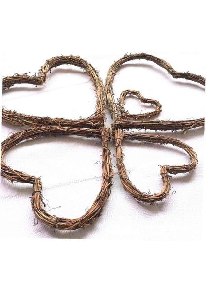 1 Adet, Hasır Çelenk Kalp Şeklinde Asma Çelenkler Malzemeleri Rustik Düğün Parti Dekorasyon Için Ön Kapı Duvar Asılı (30 Cm) (Yurt Dışından) fiyatları