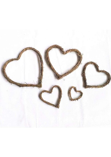 1 Adet, Hasır Çelenk Kalp Şeklinde Asma Çelenkler Malzemeleri Rustik Düğün Parti Dekorasyon Için Ön Kapı Duvar Asılı (30 Cm) (Yurt Dışından) modelleri