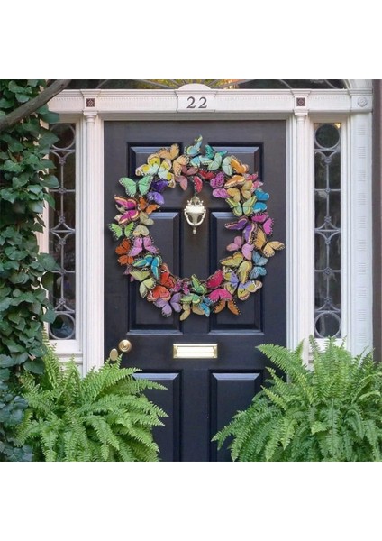 1 Adet, Bahar Kapı Dekor Için Güzel Kelebekler Çelenk Ev Bahçe Yapay Dekorasyon Garland Gerçekçi Dıy Süs (10 Cm) (Yurt Dışından) fiyatları