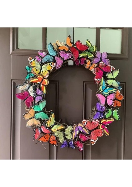 1 Adet, Bahar Kapı Dekor Için Güzel Kelebekler Çelenk Ev Bahçe Yapay Dekorasyon Garland Gerçekçi Dıy Süs (10 Cm) (Yurt Dışından) indirimleri