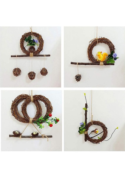 3 Paket Doğal Rattan Çelenkler Çerçeve - Retro Noel Çelenk Asma Çelenk Dallar Asma Çelenk Dıy El Sanatları Için Noel Kapı/duvar Dekoru (30 Cm) (Yurt Dışından) fırsatları