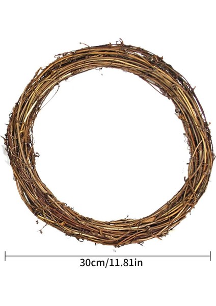 3 Paket Doğal Rattan Çelenkler Çerçeve - Retro Noel Çelenk Asma Çelenk Dallar Asma Çelenk Dıy El Sanatları Için Noel Kapı/duvar Dekoru (30 Cm) (Yurt Dışından) indirimleri