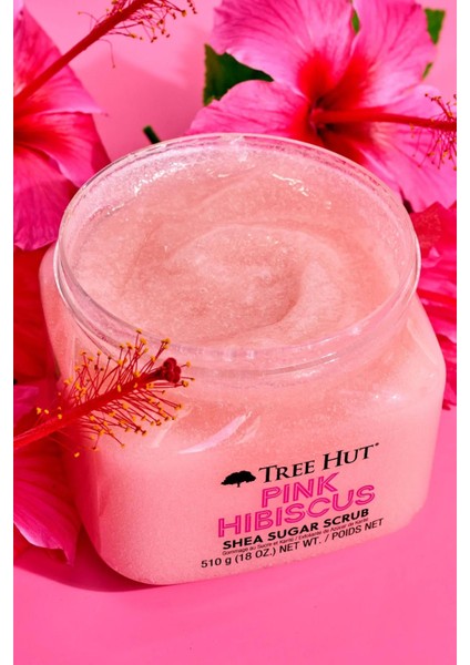 Tree Hut Pink Hibiscus Shea Sugar Scrub Vücut Peelingi 510GR