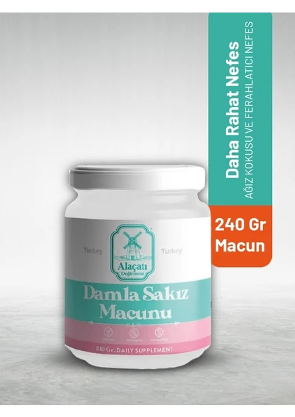 Alaçatı Değirmeni Damla Sakızlı Macun 240 gr