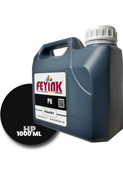 Feyink® Hp Z Serisi Plotter Pigment Kartuş Dolum Mürekkebi Z2100/Z5200/Z5400/Z5600/PK (Photo Black) -1000ML-