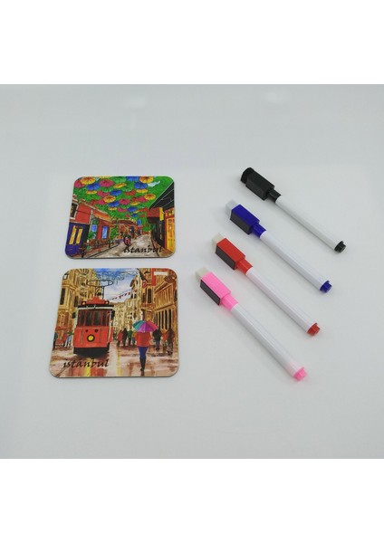 Giftsturkiye Magnet Menü Planım 33X32 cm Silinebilir Mıknatıslı Yazı Panosu - Buzdolabı Magneti Bardak Altlığı . fırsatları