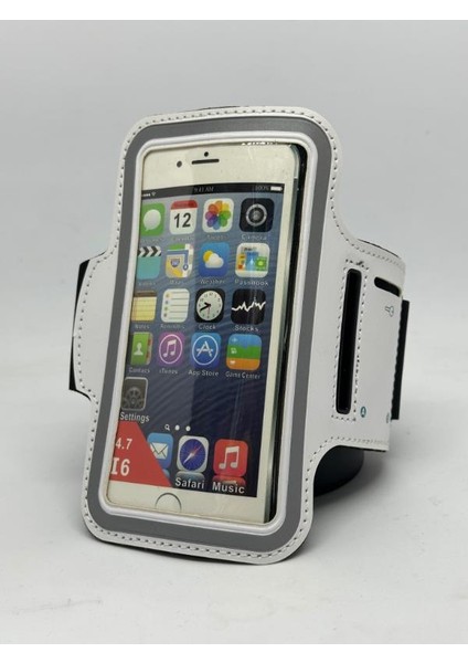 Beyaz iphone 12 iphone 13 Kol Bandı Spor Için Telefon Kılıf 13.5 cm 7 cm Telefon Kılıfı