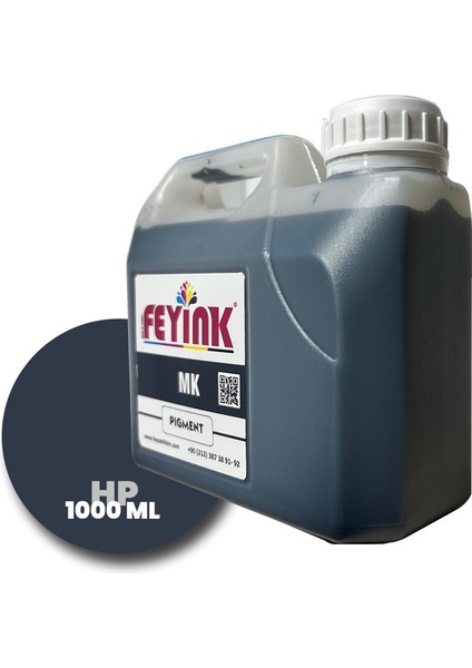 Feyink® Hp Z Serisi Plotter Pigment Kartuş Dolum Mürekkebi Z2100/Z5200/Z5400/Z5600/MK (Matt Black) -1000ML-