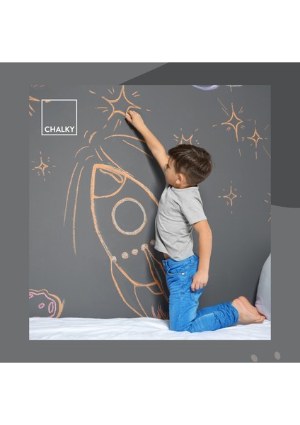 Chalky Kara Tahta Boyası 0,30 Lt