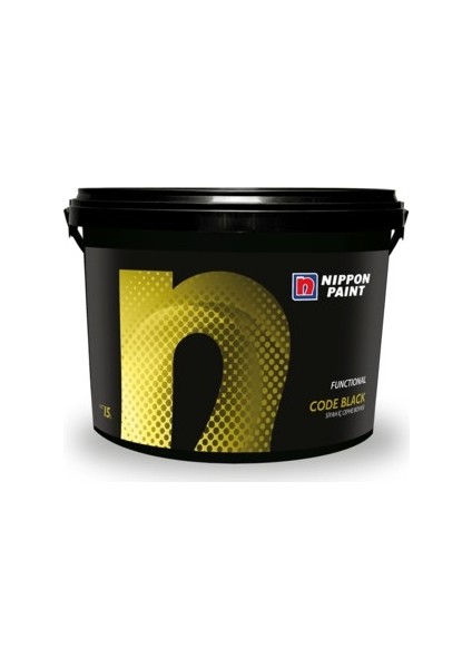 Nippon Paint Code Black Tam Siyah Iç Cephe Boyası 2,5 Lt