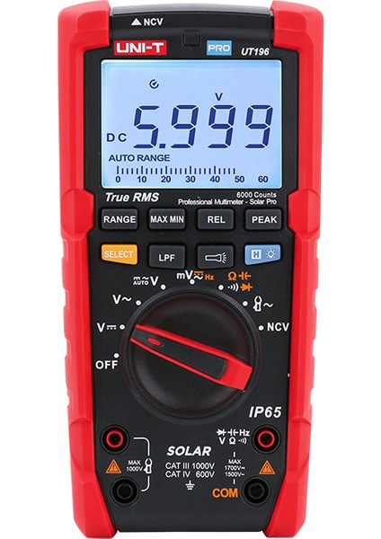 UT196 1700V Dc True Rms Profesyonel Multimetre – Solardijital Multimetre