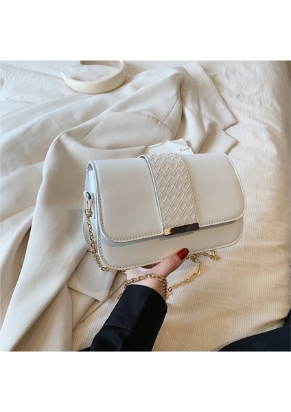 Dokuma Dikiş Çapraz Küçük Kare Çanta (Yurt Dışından)