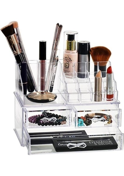 3 Çekmeceli Makyaj Düzenleyici Organizer Set KZ-100 fırsatları