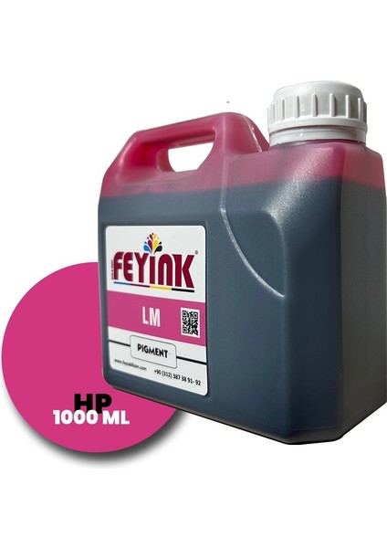 Feyink® Hp Z Serisi Plotter Pigment Kartuş Dolum Mürekkebi Z2100/Z5200/Z5400/Z5600/LM (Light Magenta) -1000ML-