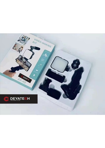 LED Ay-49 Youtuber Set Video Çekimi Tiktok Videomaking Işık modelleri