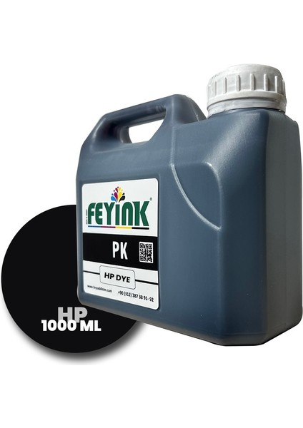 Feyink® Hp Vivera T Serisi Plotter Dye Kartuş Dolum Mürekkebi T610/T770/T790/T795/T920/T2300/PK (Photo Black) -1000ML-