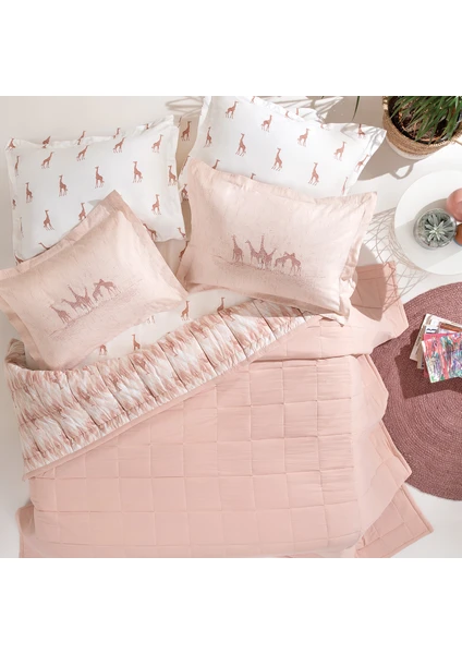 Bedding Danver Çift Kişilik Co-Mic Yatak Örtüsü Takımı - Blush