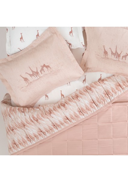 Bedding Danver Tek Kişilik Co-Mic Yatak Örtüsü Takımı - Blush