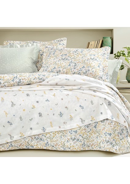 Bedding Lois Çift Kişilik Pikeli Yatak Örtüsü Takımı - Adaçayı