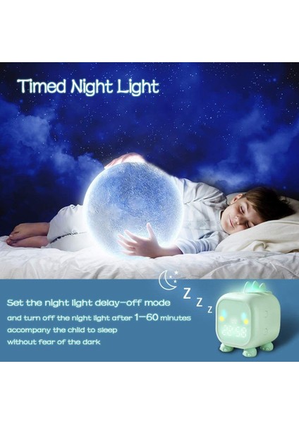 Gece Işığı, Dinozor, Digi ile Çocuk Çalar Saat (Yurt Dışından)