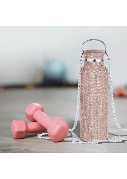 Elmas Zincirli Su Şişesi 500ML Termos Bardak (Yurt Dışından)