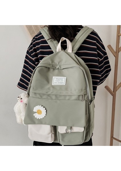 Moda Rahat Sırt Çantası + Oyuncak Ayı Kolye (Yurt Dışından)
