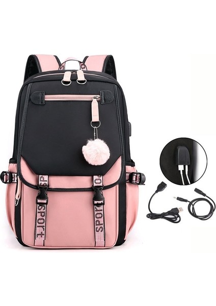 Su Geçirmez USB Bağlantı Noktalı Okul Sırt Çantası (Yurt Dışından) fiyatları