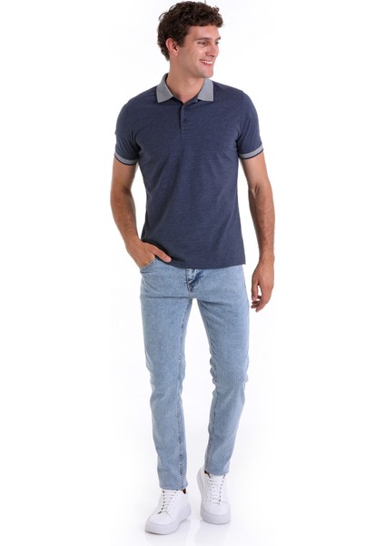 Indigo Regular Fit Düz Pamuklu Polo Yaka Tişört fiyatları
