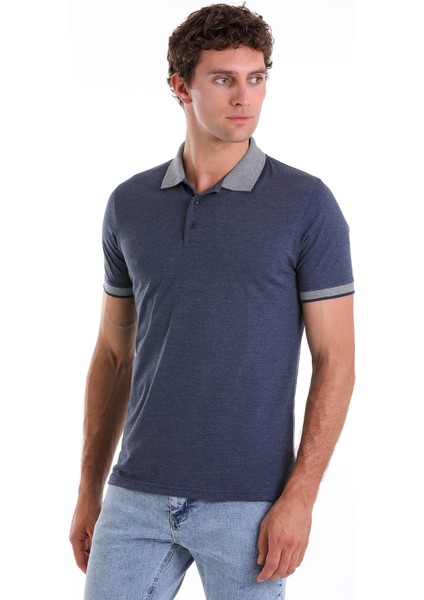 Indigo Regular Fit Düz Pamuklu Polo Yaka Tişört fırsatları