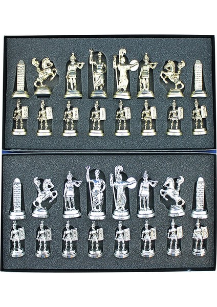 (Sadece Satranç Taşı Isteyene) Gifthome Orta Boy, Metal, Yunan Figürlü, Parlak Satranç Taşı fiyatları