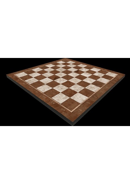 (Sadece Tahta Isteyene) Orta Boy Mocha Desenli Mdf Ahşap Satranç Tahtası (37X37 Cm)