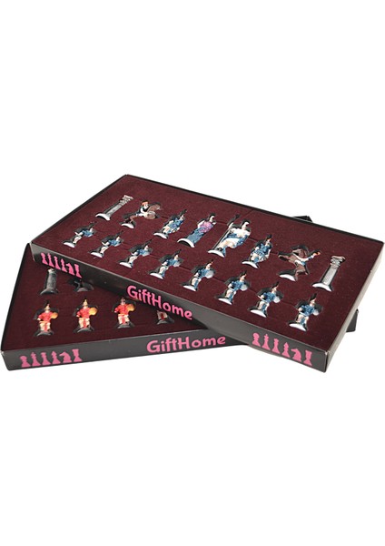 (Sadece Satranç Taşı Isteyene) Gifthome Battal Boy Metal Roma Pastel Satranç Taşı modelleri