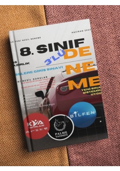 8. Sınıf Yeni Sınav Sistemine Uygun 3'lü Deneme(Kva Yayınları-Palme Yayınevi-Yayıncılık) 2023