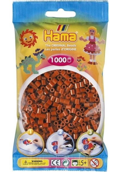 Hama Midi Boncuk 1.000'lik - Kızıl Kahve