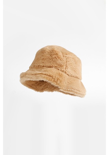 Vizon Kürk Şapka - Peluş Bucket