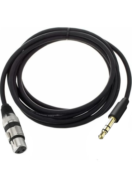 Xlr Kablo Dişi-3.5mm Stereo Jak 1 M - 3 M - 5 M - 10 M - 15 M - 20 M