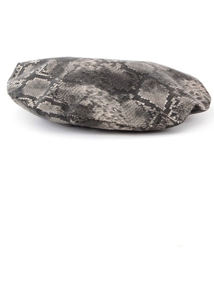 Yılan Derisi Desenli Ressam Bere - Fransız Şapka